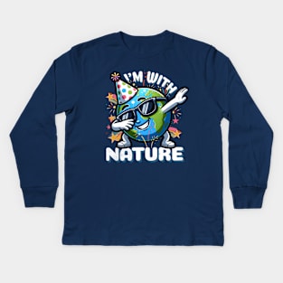 Earth Day April 22 Celebration Kids Long Sleeve T-Shirt